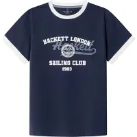 Hackett London Sailing Club 1983 Short Sleeve T-shirt Bleu 9 Years Garçon