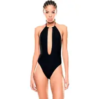 EA7 pour femme. 7W001061_AF20663 Maillot de bain sports aquatiques noir (M), Casuel, Synthétique, Beachwear, Sans manches / bretelles