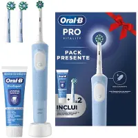 Oral-B PRO VITALITY + TOOTHPASTE + 2 BRUSHES