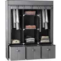 HOMCOM armoire en tissu avec porte 850-210V00
