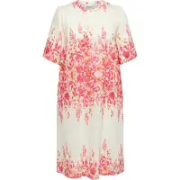 ONLY Robe-chemise 'CARVeva' crème / orange / rose / magenta