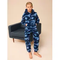 Next Pyjama bleu clair / bleu foncé / noir