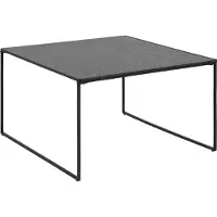 Intesi Table basse Oxford noire 80x80