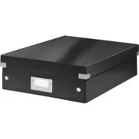 Leitz Boîte d'organisation Click & Store moyenne noire Paquet de 6 pièces