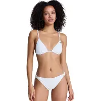 Roxy Island Tiki Triangle Cheeky Bikini Blanc XS Femme