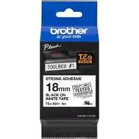 Brother TZe-S241 - (18 mm) - Noir sur blanc - Ruban