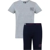 JBS - Cristiano Ronaldo Pyjama ' Boys BASIC Short ' gris chiné / noir