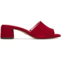 Tamaris Mules en cuir pour femme , talon carré, modèle 1-27204-42, pointure : 40 EU, couleur : rouge