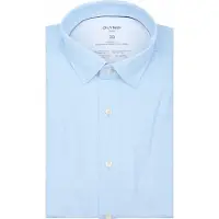 Olymp Chemise Luxor Pied de Poule Bleu