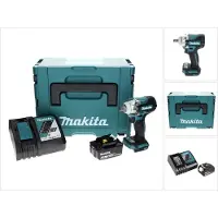 Makita DTW 300 RM1J Visseuse à chocs sans fil 18 V 330 Nm 1/2" + 1x Batterie 4,0 Ah + Chageur + Coffret Makpac