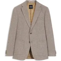 BOSS Blazer Slim en mélange de laine vierge à motif