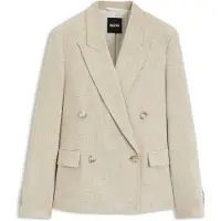 BOSS Blazer Regular en tissu texturé flammé