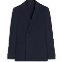 BOSS Blazer Slim croisé en coton à motif