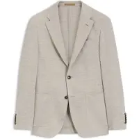 BOSS Blazer Slim en laine vierge et coton