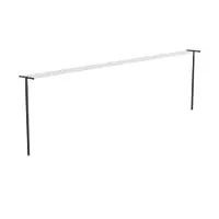 Brabantia Lot de 2 poteaux aluminium à sceller noi