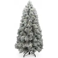 XMS-Trees Sapin de Noël artificiel avec neige et lumières 150 cm