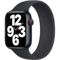 Apple Bracelet Boucle unique en Silicone Watch | 44/45/46/49 mm - Taille 3 - Midnight