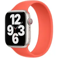 Apple Bracelet Boucle unique en Silicone Watch | 38/40/41/42 mm - Taille 6 - Nectarine