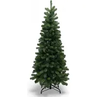 XMS-Trees Arbre de Noël artificiel Banff H180 x Ø81 cm - modèle élancé - difficilement inflammable