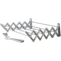 ABJ Séchoir à linge mural pour la salle de bain gris 100cm pliable