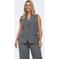 ONLY Carmakoma Gilet de costume 'CARVictoria' gris