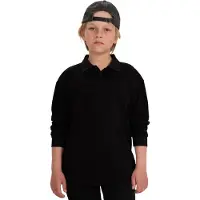 4F Garçons, T-shirt fonctionnel, Langarmshirt für Junioren (140), Noir, 140