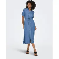 ONLY Robe-chemise 'ONLCharis' bleu denim