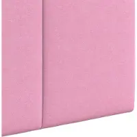 vidaXL Tête de lit suspendue avec éclairage LED, tissu rose