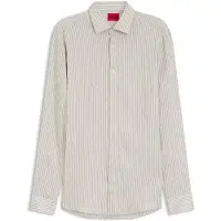 HUGO Chemise Modern en seersucker à rayures
