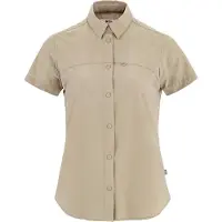 Fjällräven High Coast Lite Short Sleeve Shirt Beige S Femme