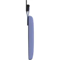 vidaXL Tête de lit suspendue en tissu bleu jean