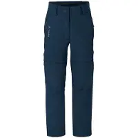 Vaude Zip Off Slim Fit Pants Bleu 158-164 cm Enfants