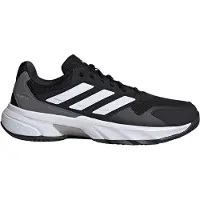 Adidas Chaussure de sport 'CourtJam Control 3' gris foncé / noir / blanc