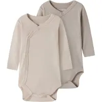 TWO SOON Barboteuse / body cappuccino / noisette