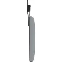 vidaXL Tête de lit suspendue en tissu gris clair