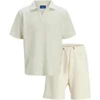Jack & Jones Survêtement 'JORISLINGTON' blanc cassé