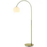 LINDBY Lampadaire , Cynthia, Or / laiton, Salon / séjour, Verre, Moderne