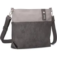 Zwei Sacs à main 'JANA J8' anthracite / gris clair