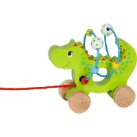Goki Animal de trait en bois Dragon avec spirale de dextérité