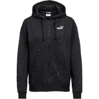 Puma Veste de survêtement 'Ess No. 1' noir / blanc cassé