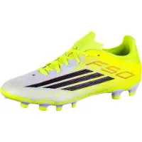 Adidas Bottes de football F50 League Homme, conçues marquer, pack Born For Goals, terrain polyvalent (MG) Team Solar Yellow/Core Black/Lucid Red