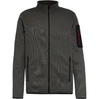 Icepeak Veste en polaire fonctionnelle 'BREDSTEDT' gris foncé / noir