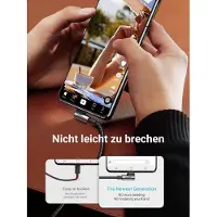 UGREEN Câble coudé USB-A vers USB-C, 2 m - Gris sidéral