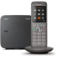 Gigaset Téléphone fixe sans fil CL660 Solo Anthracite