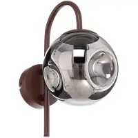LINDBY Applique Murale , Valentina, dimmable, Brun / rouille, Couloir, Métal, Design