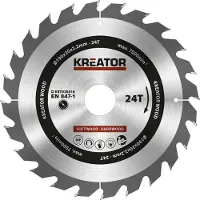 Kreator Lame de scie circulaire 190 x 30 x 2,2 mm pour le bois, bagues de réduction incluses