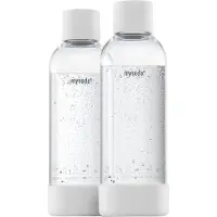 MySoda Bouteille d'eau blanche, 1 L, lot de 2, États-Unis