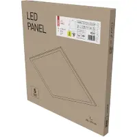 Emos Panneau LED PROXO 60 x 60 cm, 40 W, 3700 lm, blanc neutre, UGR, ZR1433
