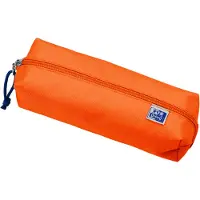 Oxford Etui à crayons polyester rectangulaire grand orange