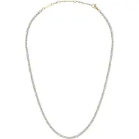 Daniel Wellington - Glittering bronze necklace with crystals Classic Tennis DW00400390, (Acier, Cristallin)